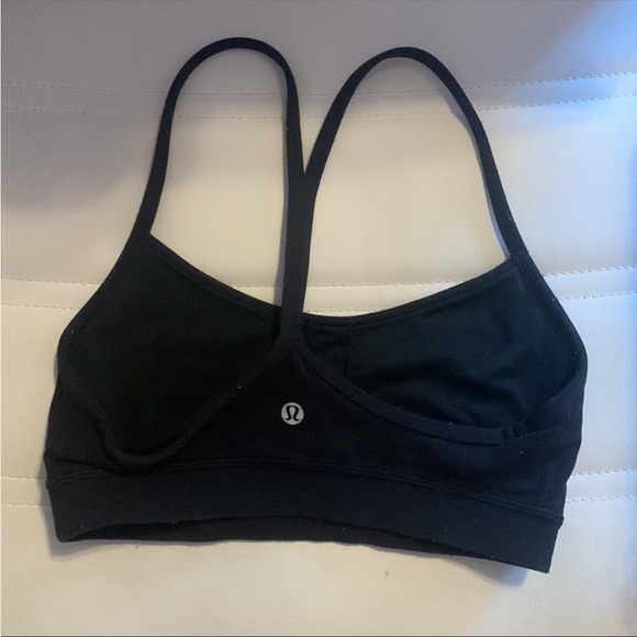 Lululemon Flow Y Bra in Black Size 6 - Picture 6 of 6